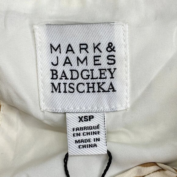 Mark & James by Badgley Mischka Women’s Macie Tiered Midi Dress – Tan Beige XSP - Picture 6 of 11